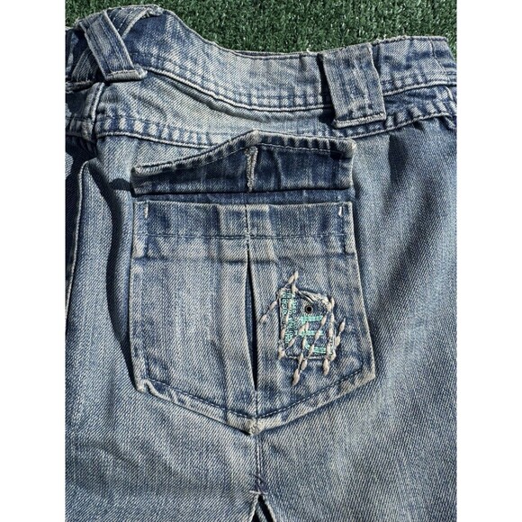 Vintage Y2K EDC by Esprit Denim Distressed Jean Mini Skirt - Size 38 - Picture 10 of 11